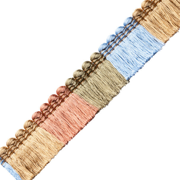 Trianon Blocked Brush Fringe - Marzipan