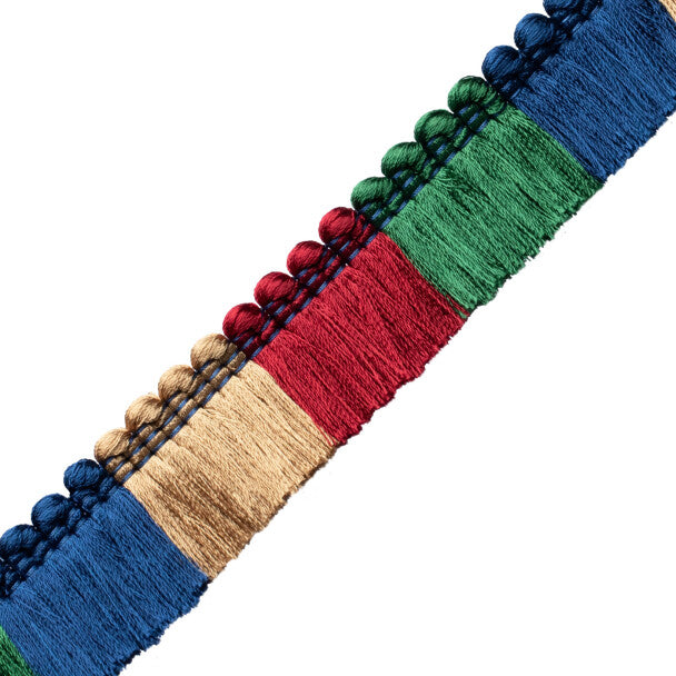 Trianon Blocked Brush Fringe - Jewel