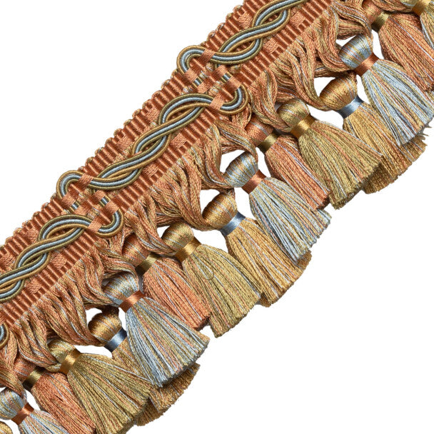 Trianon Scalloped Tassel Frnge - Marzipan