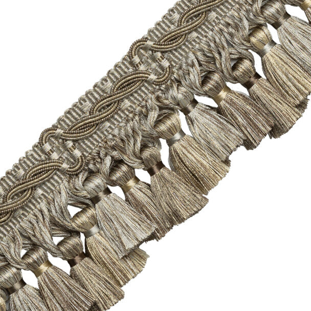 Trianon Scalloped Tassel Frnge - Sterling