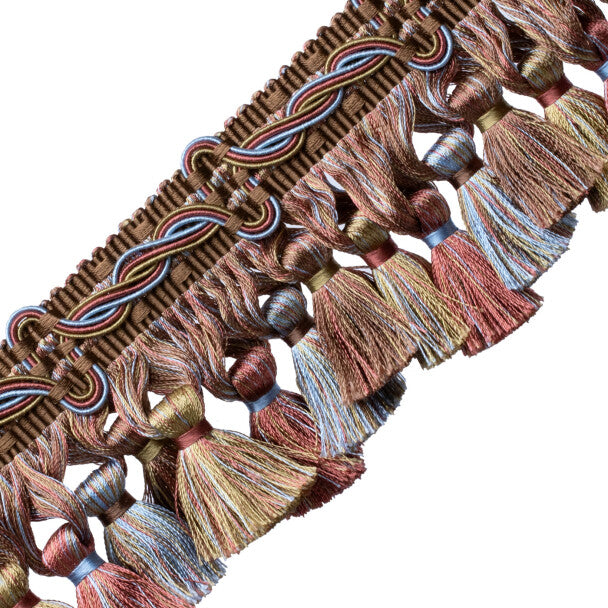 Trianon Scalloped Tassel Frnge - Chocolat