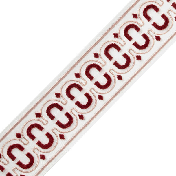 Flórián Velvet Border - Blush