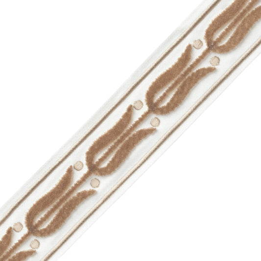 Émile Velvet Border - Parchment