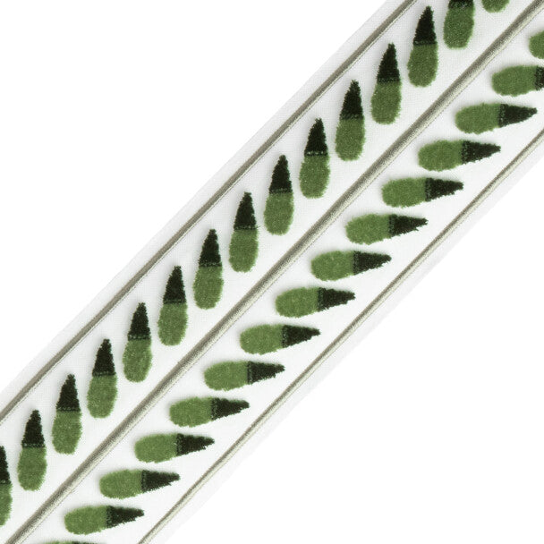 Maxim Velvet Border - Emerald
