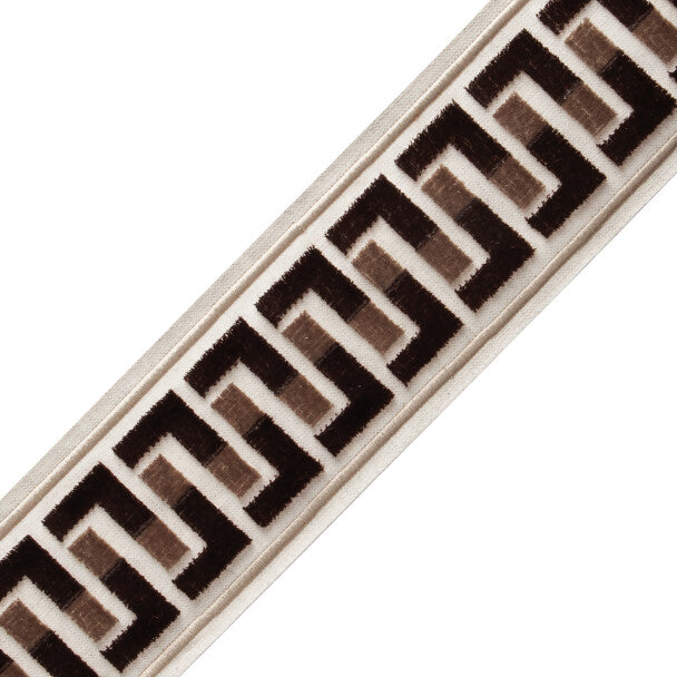 René Velvet Border - Espresso
