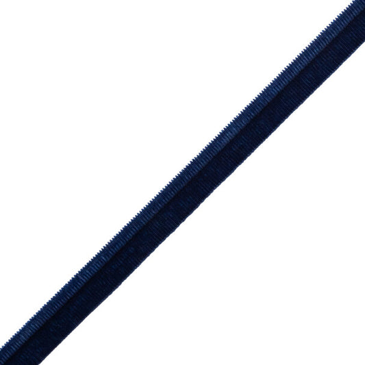 Swiss Velvet Grosgrain Piping - Lapis