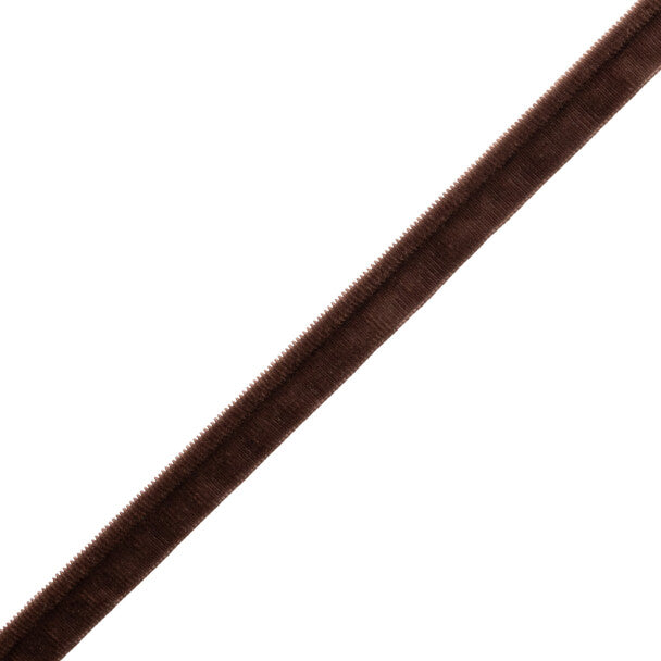 Swiss Velvet Grosgrain Piping - Bark