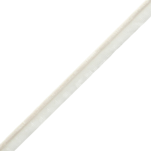 Swiss Velvet Grosgrain Piping - Ecru