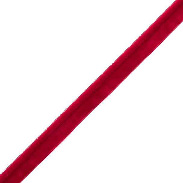 Swiss Velvet Grosgrain Piping - Scarlet