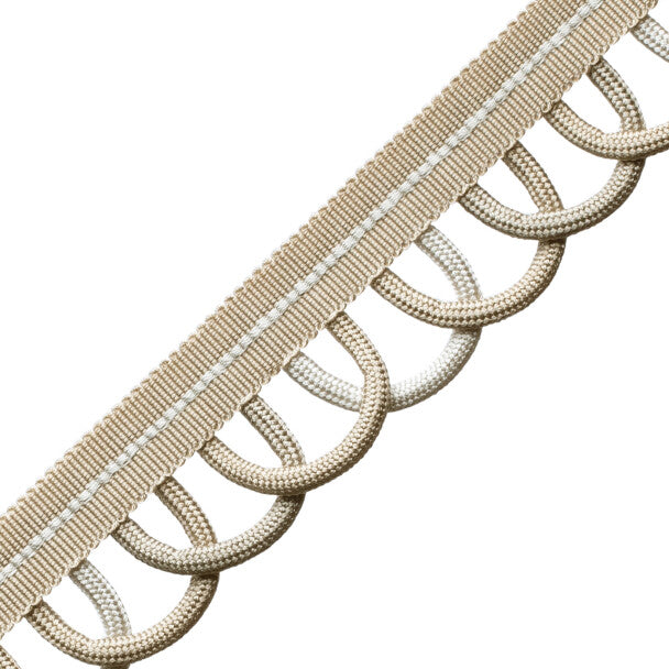 Posy Scalloped Border - Taupe