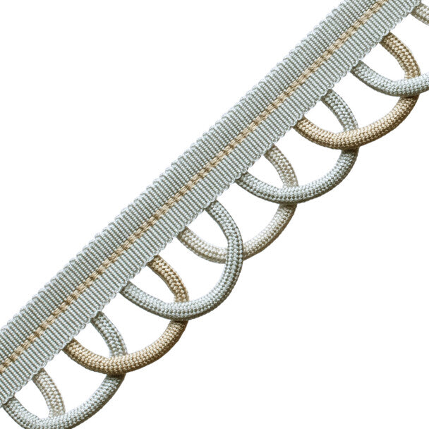 Posy Scalloped Border - Sky