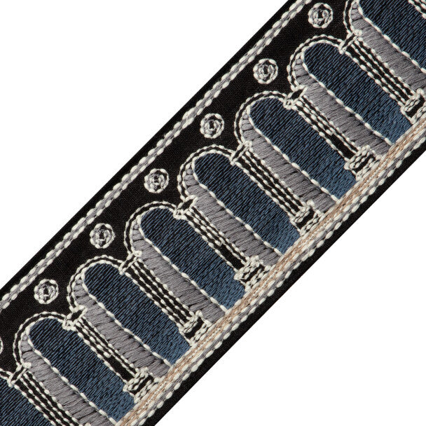 Archi Embroidered Border - Nera