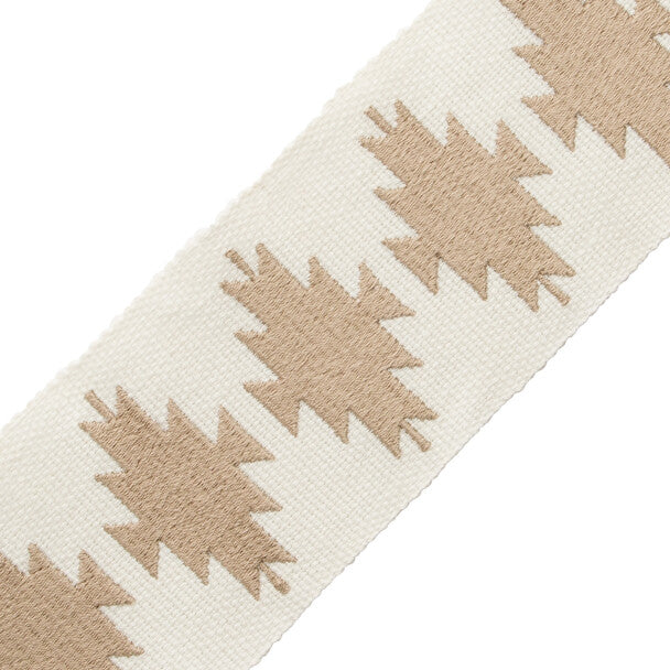 Abiquiú Embroidered Border - White Sands