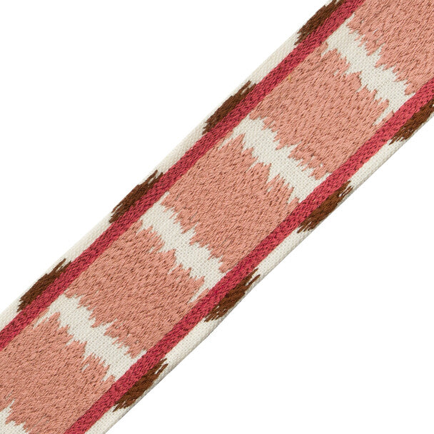 Taos Embroidered Border - Cactus Bloom