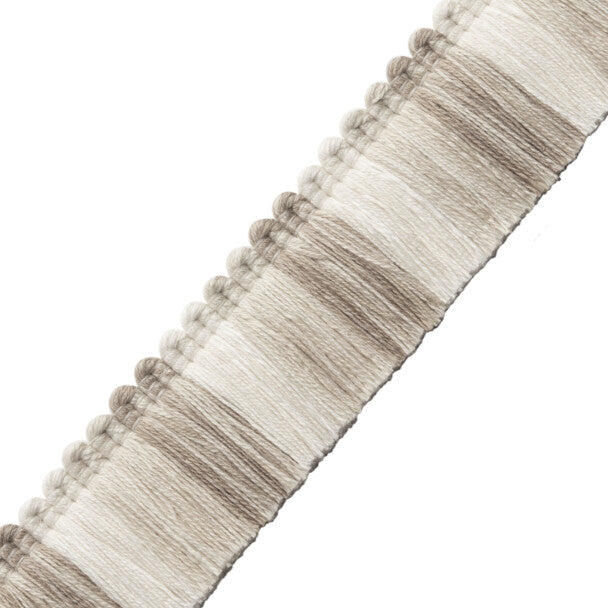 Dorset Blocked Brush Fringe - Oyster