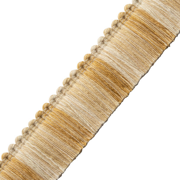 Dorset Blocked Brush Fringe - Honey