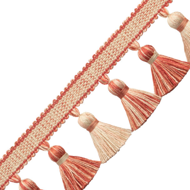 Dorset Ombré Tassel Fringe - Coral