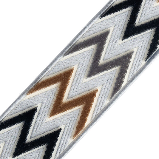Arlo Velvet Border - Granite