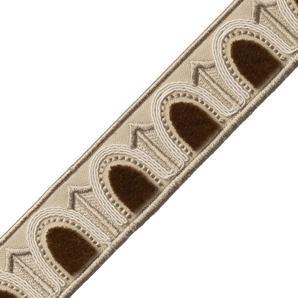 Dorian Velvet Border - Linen