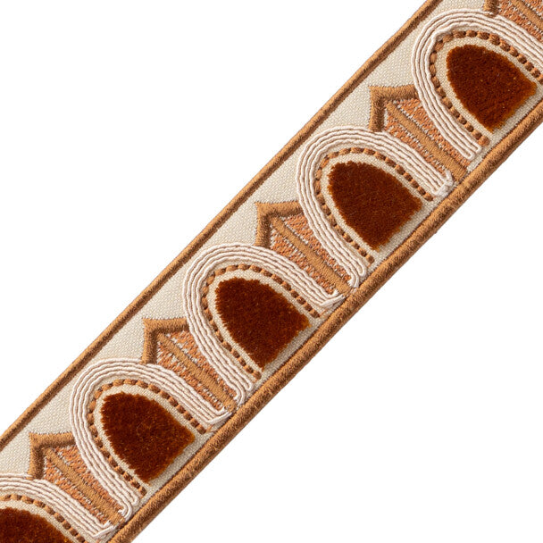 Dorian Velvet Border - Copper