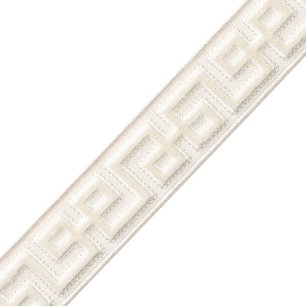 Lennox Velvet Border - Ivory