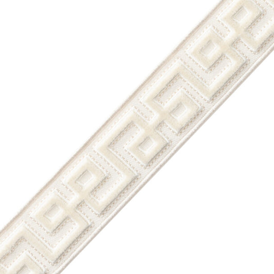 Lennox Velvet Border - Ivory