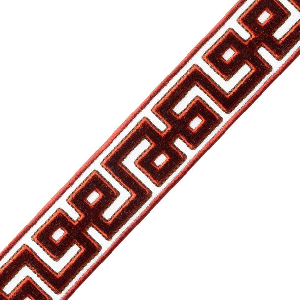 Lennox Velvet Border - Garnet