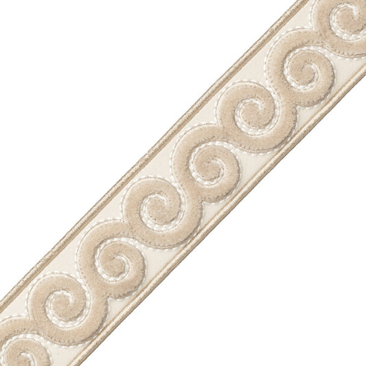 Linora Velvet Border - Marble