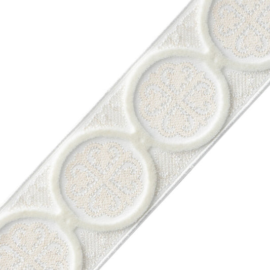 Paloma Velvet Border - Snow