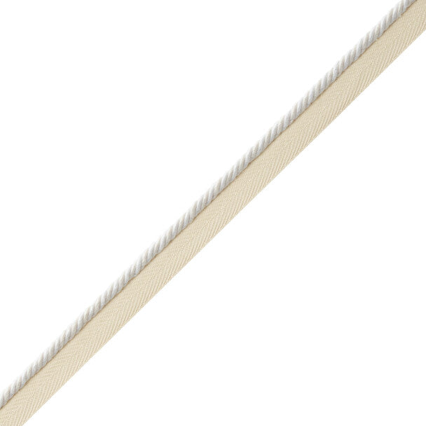 MDS Rosette Cord with Tape - White