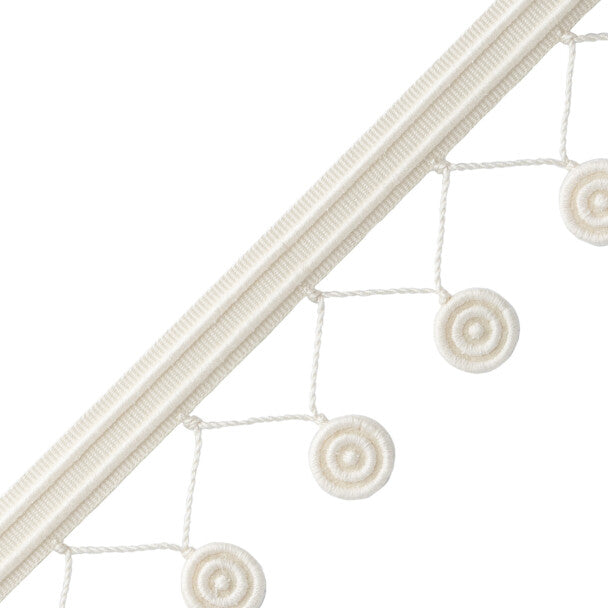 MDS Rosette Fringe - Ivory