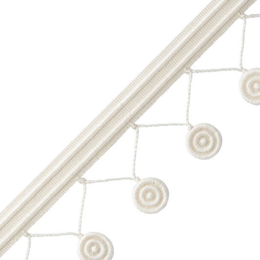 MDS Rosette Fringe - Ivory