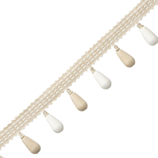 Ilana Beaded Fringe - Alabaster