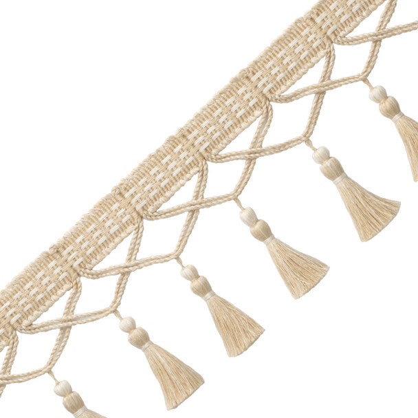 Ilana Tassel Fringe - Alabaster