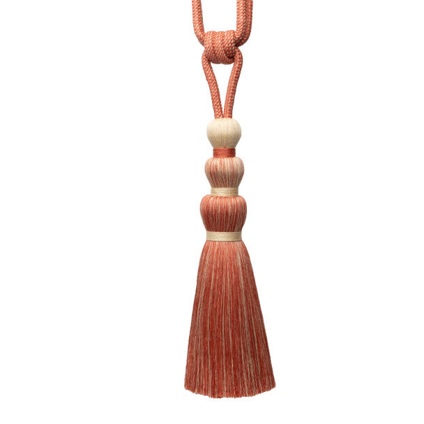 Ilana Single Tassel Tieback - Coral