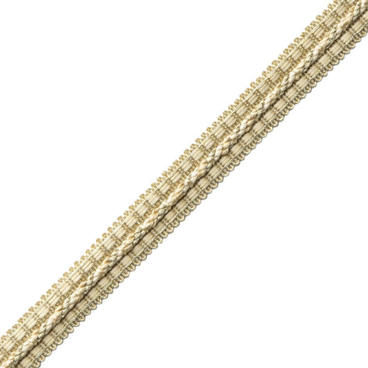 1/2" Le Jardin Silk Metallic Gimp - Platinum