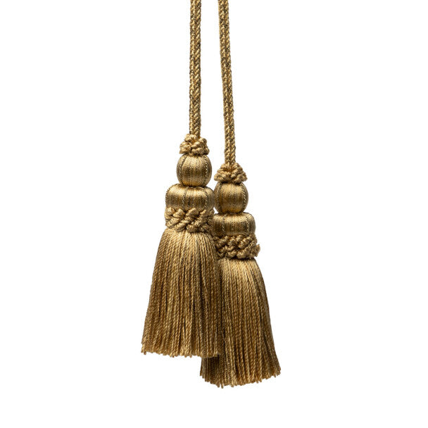 Le Jardin Silk Metallic Chair Tassel - Gilded Gold