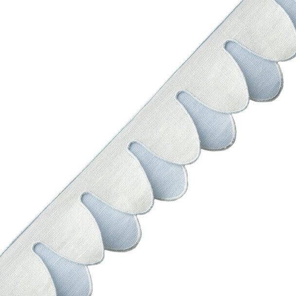 Ainsley Scalloped Border - Ice Blue