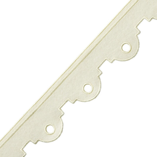 Peyton Embroidered Border - Cream