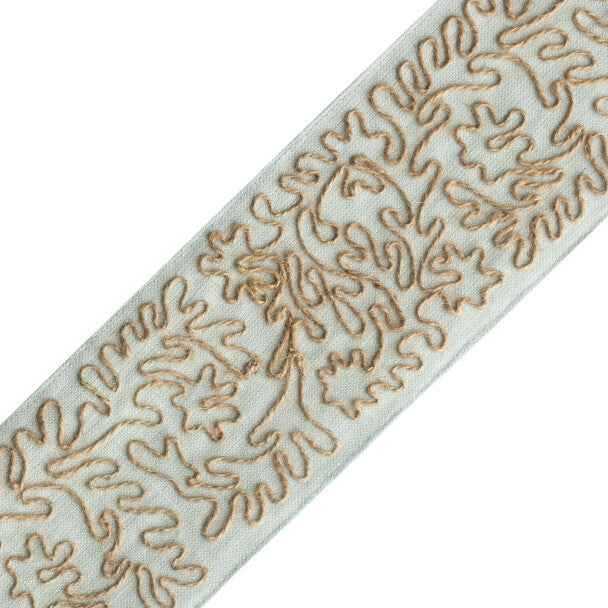 Botanical Jute Border - Seafoam