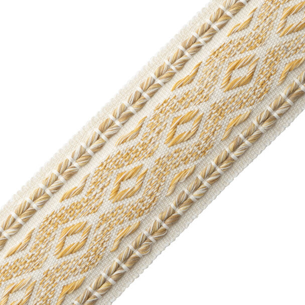 Westport Diamond Border - Beeswax
