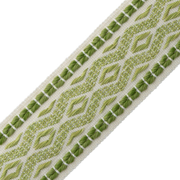 Westport Diamond Border - Spring Green