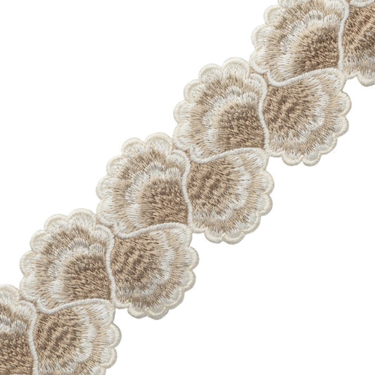 Romaunt Embroidered Border - Boreas Oyster