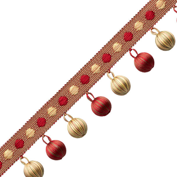 Romaunt Beaded Fringe - Rossetti Crimson