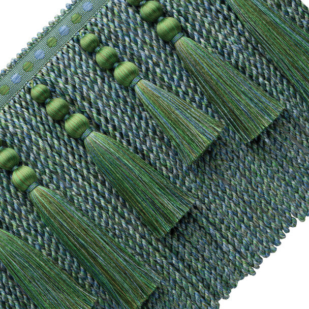 Romaunt Tasseled Bullion Fringe - Ophelia Emerald