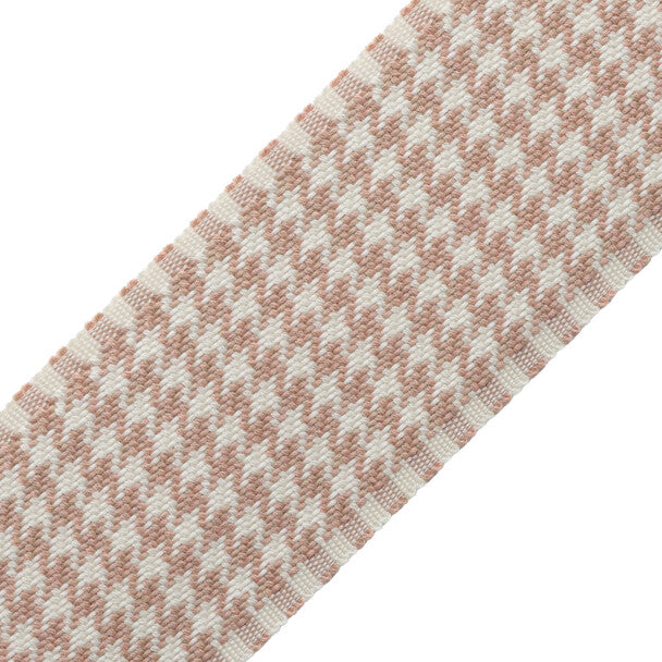 Ashton Houndstooth Border - Foxglove