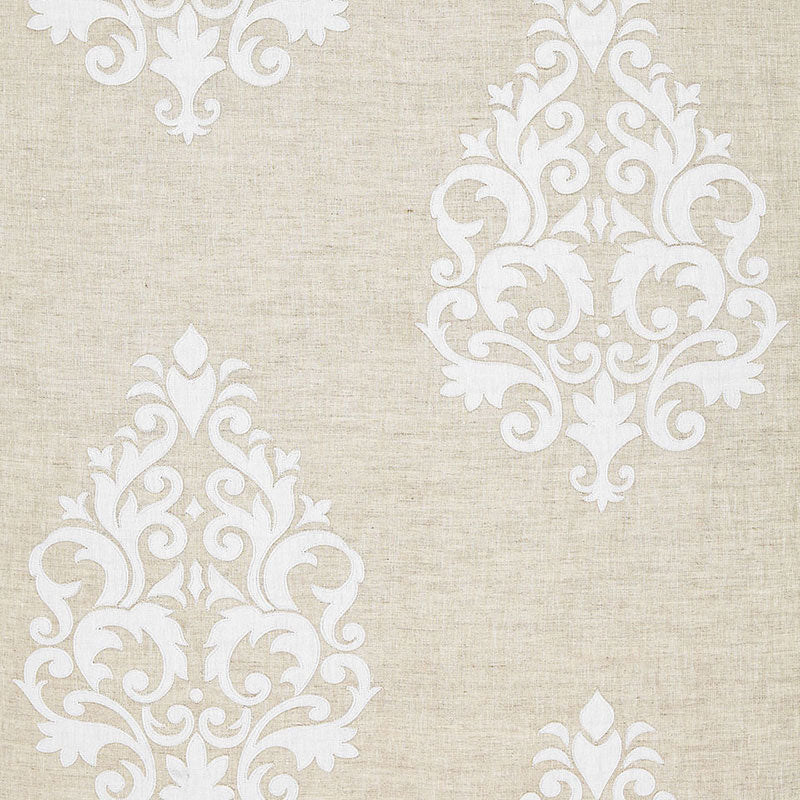 Schumacher | Belfort Linen Appliqué fabric - 65100