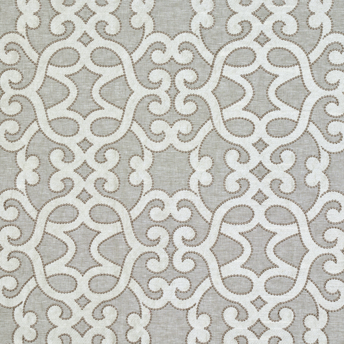 Schumacher | Amboise Linen Embroidery fabric - 65182