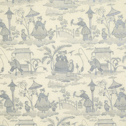 Schumacher | Bassano Embroidered Toile fabric - 66600