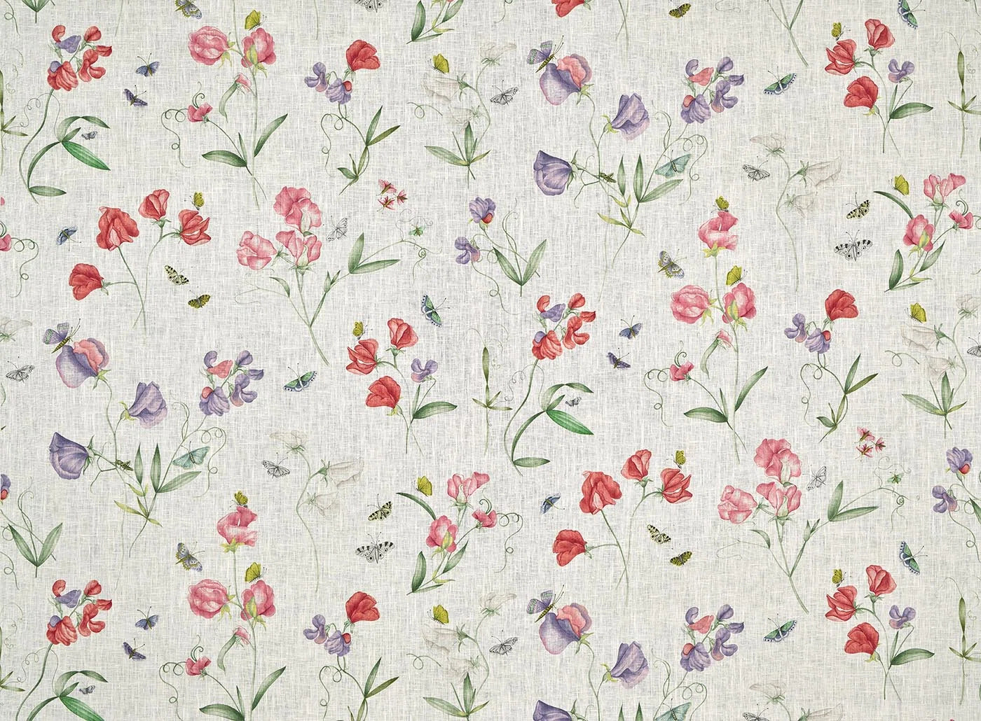 Pierre Frey Les Pois De Senteur - Printemps